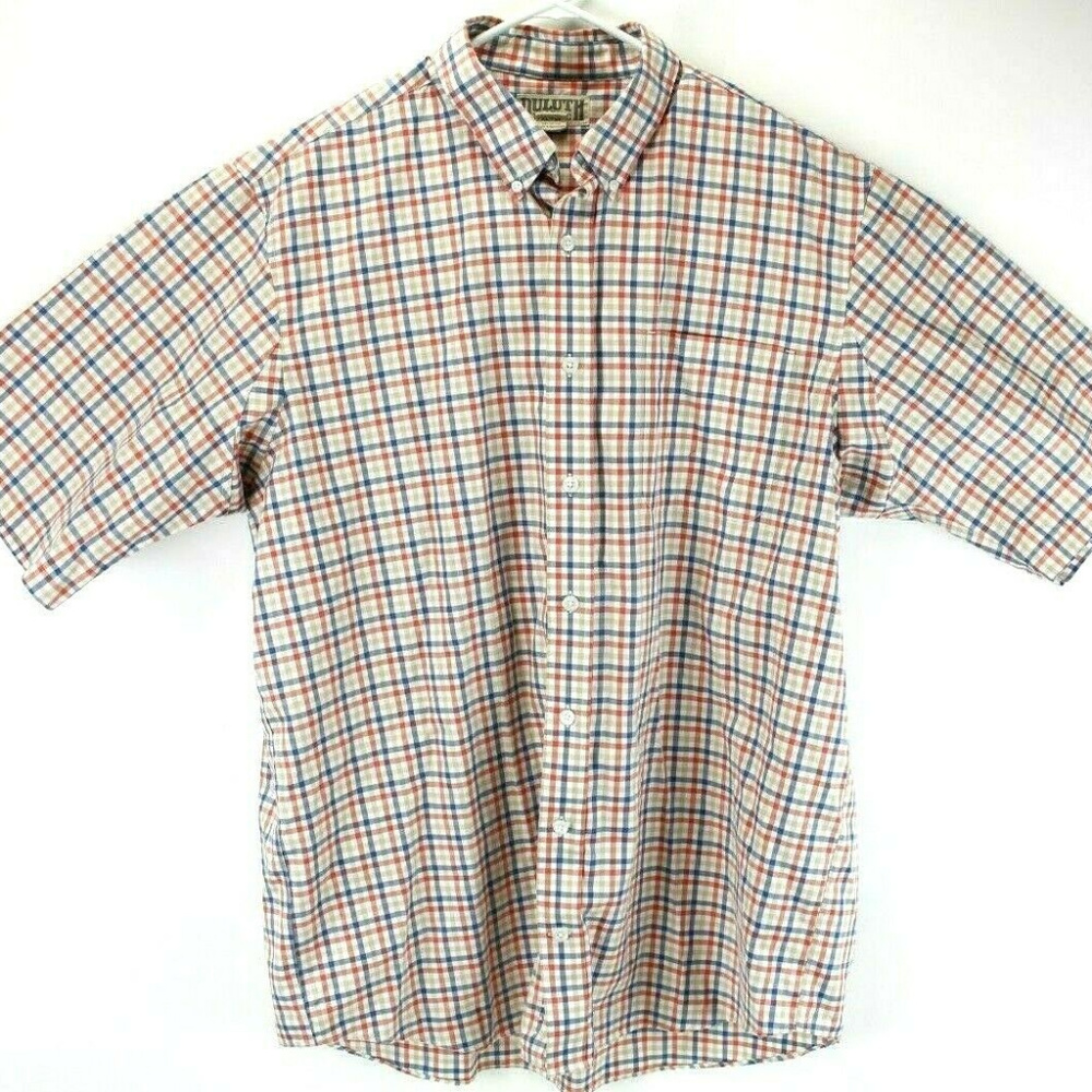 Dultuh Trading Co Mens Plaid Button Down Shirt XLT